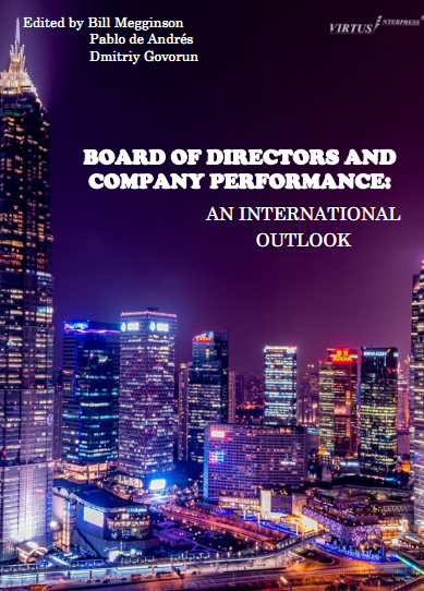New book project - board of directors and company performance: an international outlook