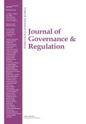New issue of the Journal of Governance and Regulation New issue of the Journal of Governance and Regulation
