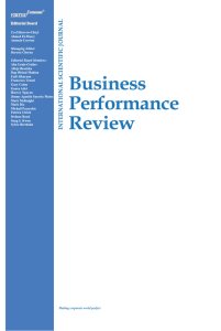 New issue of the Business Performance Review journal New issue of the Business Performance Review journal