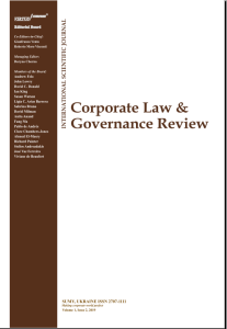 New issue of Corporate Law & Governance Review has been published