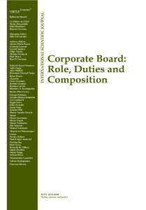 Corporate Board: Role, Duties and Composition journal: A call for papers