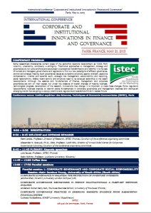 Conference in Paris: Final Program